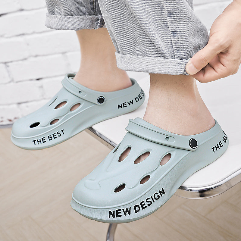 Men's Clogs: Breathable and Non-stuffy for Summer, Suitable for Both Outdoor and Home Use