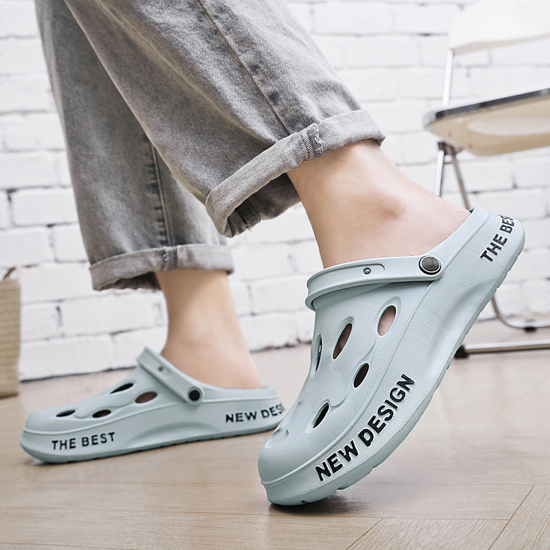 Men's Clogs: Breathable and Non-stuffy for Summer, Suitable for Both Outdoor and Home Use