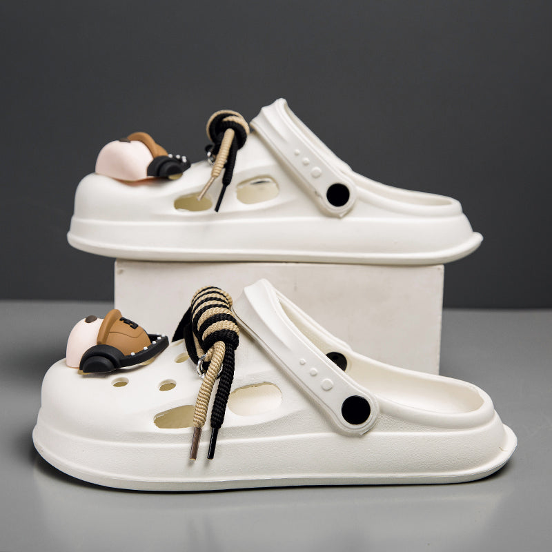 Men's DIY Headphone Dog Set Clogs: Unique Styling, Fun Underfoot