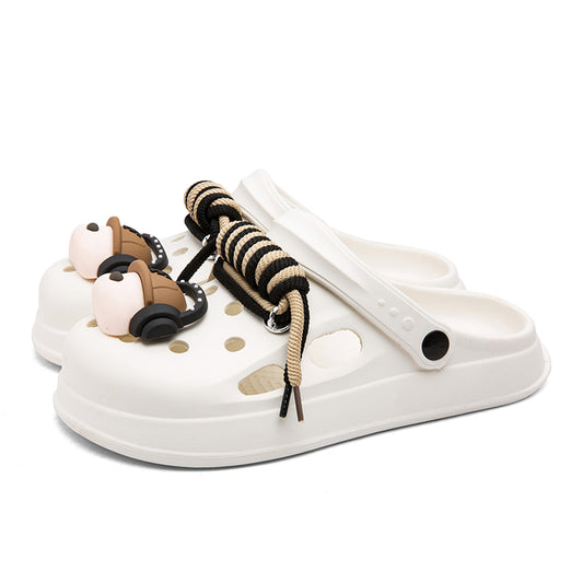 Men's DIY Headphone Dog Set Clogs: Unique Styling, Fun Underfoot