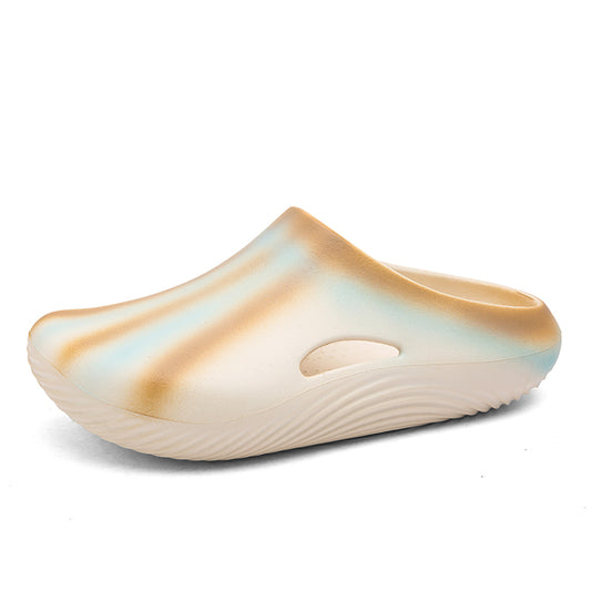 DIY shoe flower earphones dog shoes men's non-slip clogs beach beach slip-on design