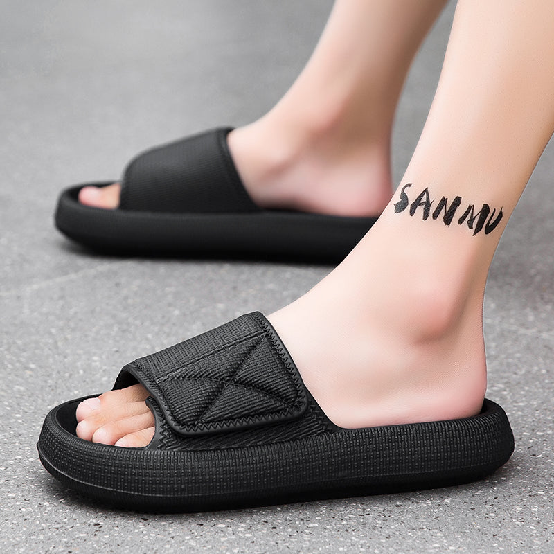 Adjustable Velcro Slippers: Tightness Adjustable at Will, Suitable for Both Wide and Narrow Feet